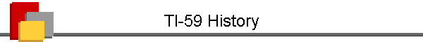 TI-59 History