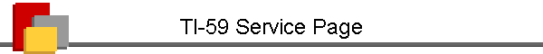 TI-59 Service Page